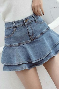 Indie Casual Mini Skirt - Y2K Fashion with Coquette Aesthetic, Grunge Style, and Pastel Goth Vibes