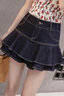 Indie Casual Mini Skirt - Y2K Fashion with Coquette Aesthetic, Grunge Style, and Pastel Goth Vibes