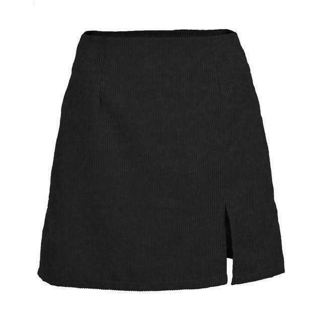 Indie Girl Vintage Corduroy Mini Skirt - Y2K Aesthetic Fashion for Women