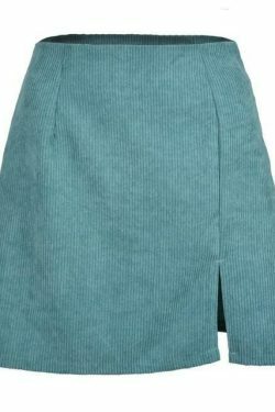 Indie Girl Vintage Corduroy Mini Skirt - Y2K Aesthetic Fashion for Women