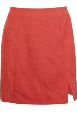 Indie Girl Vintage Corduroy Mini Skirt - Y2K Aesthetic Fashion for Women