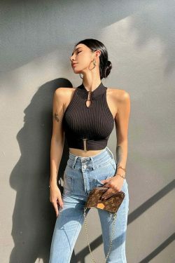 Indie Islander Crop Top - Y2K Fashion with Coquette and Grunge Aesthetic