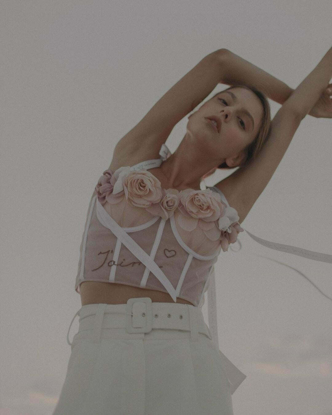 J'aime Floral Corset Top - Y2K Fashion with Coquette Aesthetic, Grunge Style, and Pastel Goth Vibes J'aime Floral Corset Top - Y2K Fashion with Coquette Aesthetic, Grunge Style, and Pastel Goth Vibes