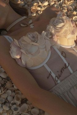 J'aime Floral Corset Top - Y2K Fashion with Coquette Aesthetic, Grunge Style, and Pastel Goth Vibes