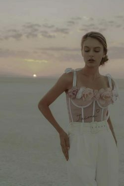 J'aime Floral Corset Top - Y2K Fashion with Coquette Aesthetic, Grunge Style, and Pastel Goth Vibes