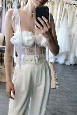 J'aime Floral Corset Top - Y2K Fashion with Coquette Aesthetic, Grunge Style, and Pastel Goth Vibes