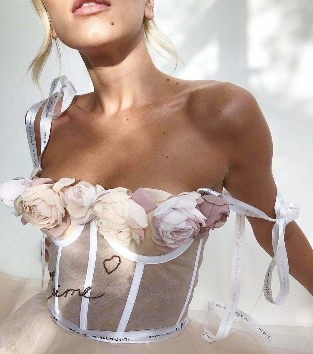 J'aime Floral Corset Top - Y2K Fashion with Coquette Aesthetic, Grunge Style, and Pastel Goth Vibes J'aime Floral Corset Top - Y2K Fashion with Coquette Aesthetic, Grunge Style, and Pastel Goth Vibes