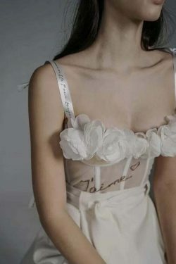 J'aime Floral Corset Top - Y2K Fashion with Coquette Aesthetic, Grunge Style, and Pastel Goth Vibes