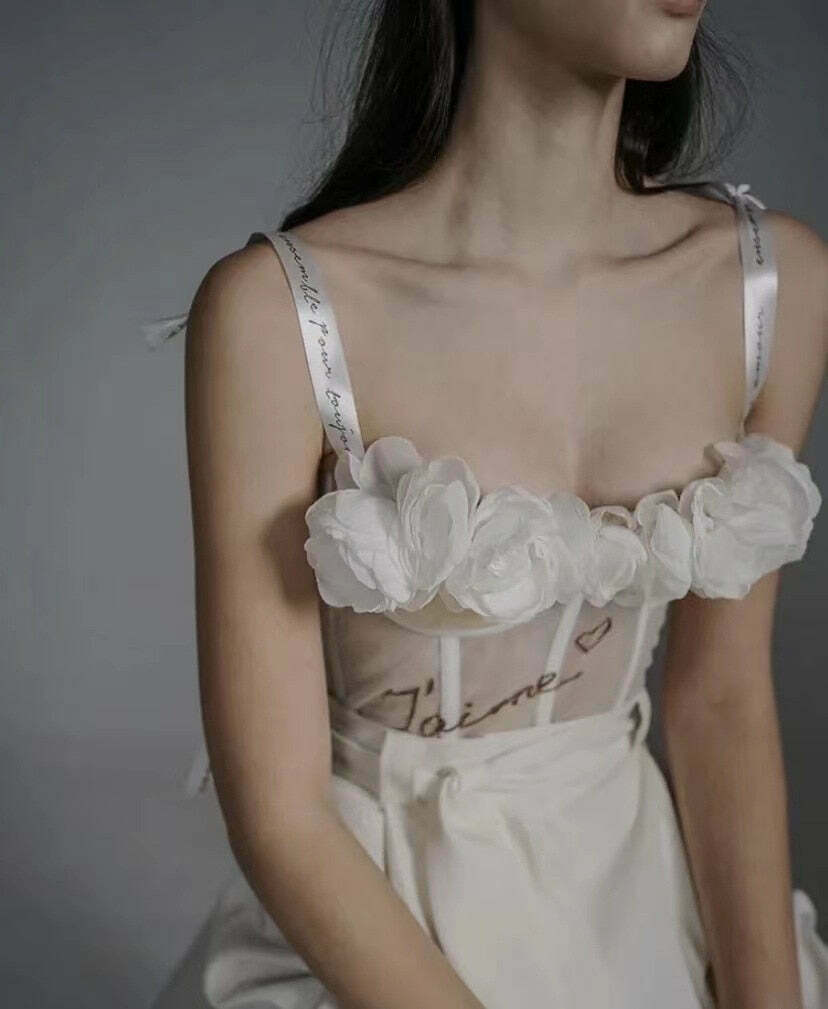 J'aime Floral Corset Top - Y2K Fashion with Coquette Aesthetic, Grunge Style, and Pastel Goth Vibes J'aime Floral Corset Top - Y2K Fashion with Coquette Aesthetic, Grunge Style, and Pastel Goth Vibes