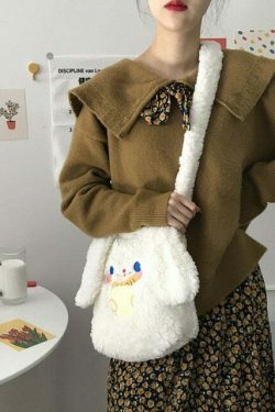 Kawaii Style Bunny Handbag for Y2K Fashion Enthusiasts with Coquette Aesthetic and Grunge Style