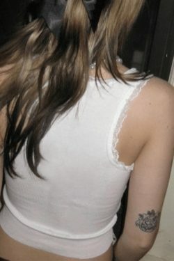 Lace Trim Bow White Tank Top - Y2K Aesthetic Coquette Grunge Pastel Goth