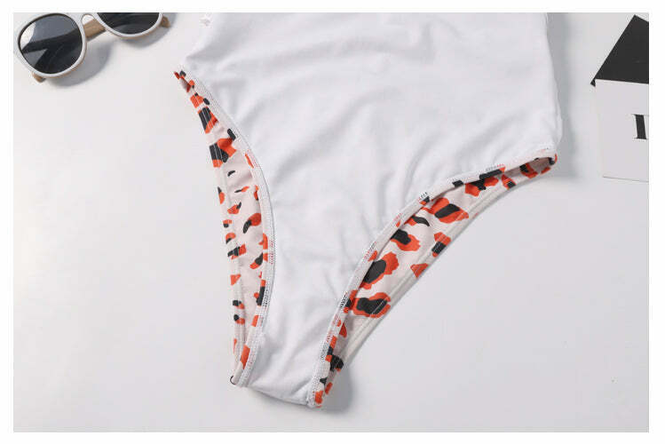 Leopard Backless Bralette Swimsuit - Y2K Fashion Statement for Women with Coquette Aesthetic Leopard Backless Bralette Swimsuit - Y2K Fashion Statement for Women with Coquette Aesthetic