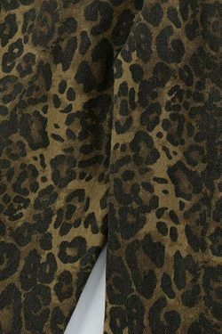 Leopard Print Cargo Jeans - Y2K Fashion Statement with Coquette Aesthetic and Grunge Style