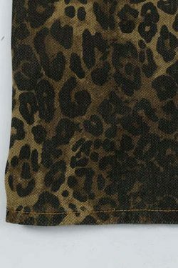 Leopard Print Cargo Jeans - Y2K Fashion Statement with Coquette Aesthetic and Grunge Style