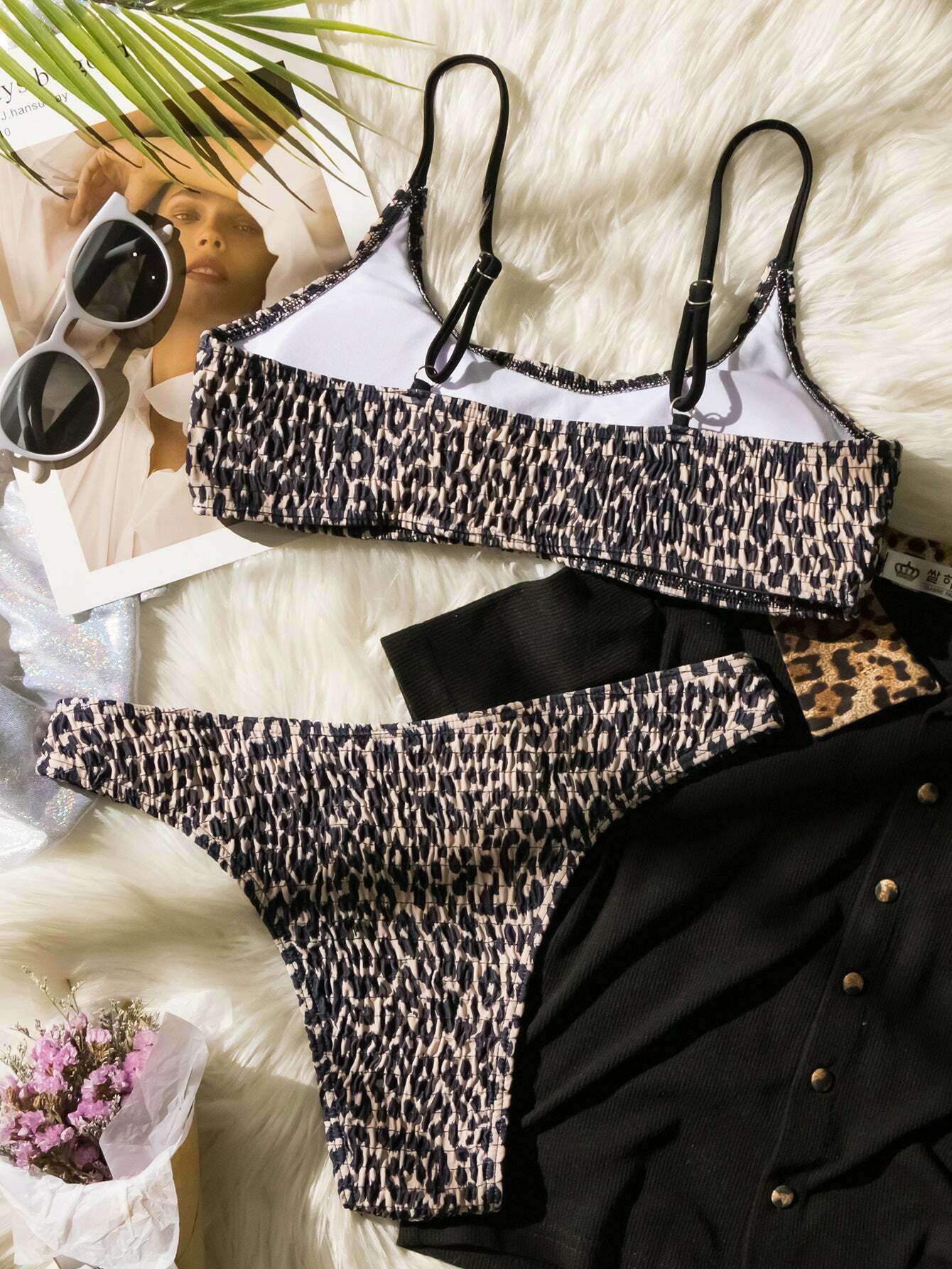 Leopard Print Hits Bikini - Y2K Fashion Swimwear for Women - Coquette Aesthetic with a Wild Twist Leopard Print Hits Bikini - Y2K Fashion Swimwear for Women - Coquette Aesthetic with a Wild Twist