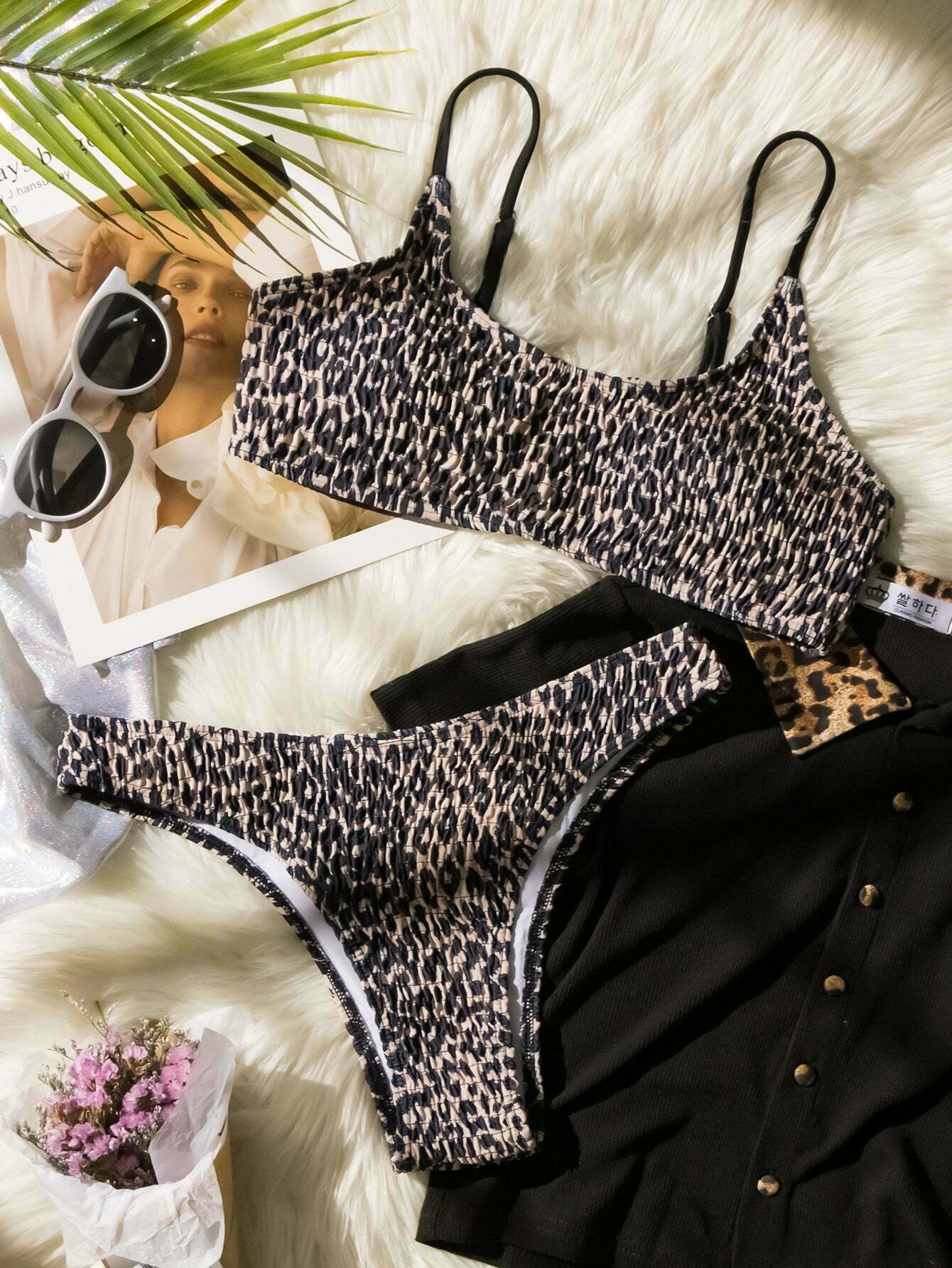 Leopard Print Hits Bikini - Y2K Fashion Swimwear for Women - Coquette Aesthetic with a Wild Twist Leopard Print Hits Bikini - Y2K Fashion Swimwear for Women - Coquette Aesthetic with a Wild Twist
