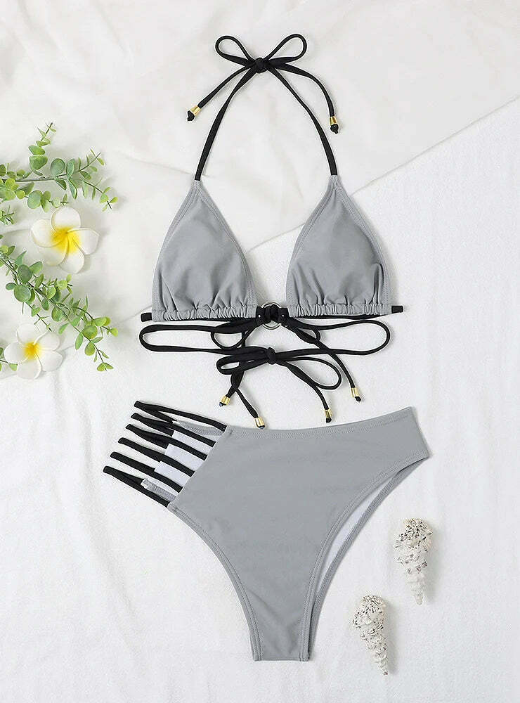 Leopard Print Hollow Swimsuit Bikini - Y2K Fashion Statement for Women Leopard Print Hollow Swimsuit Bikini - Y2K Fashion Statement for Women