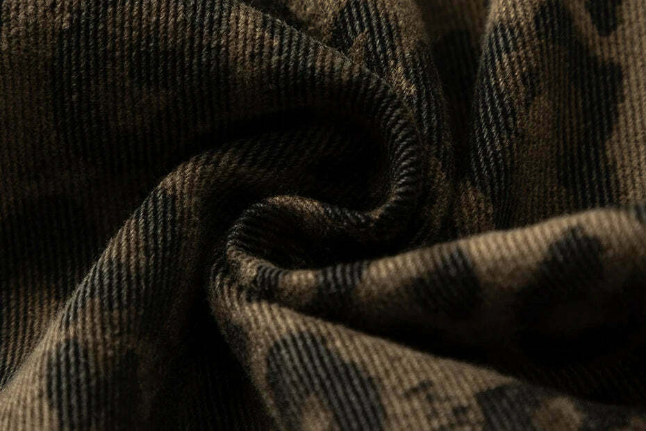 Leopard Print Jeans: Y2K Fashion Statement with Coquette Aesthetic and Grunge Style Leopard Print Jeans: Y2K Fashion Statement with Coquette Aesthetic and Grunge Style