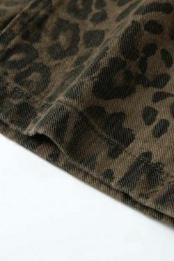 Leopard Print Jeans: Y2K Fashion Statement with Coquette Aesthetic and Grunge Style