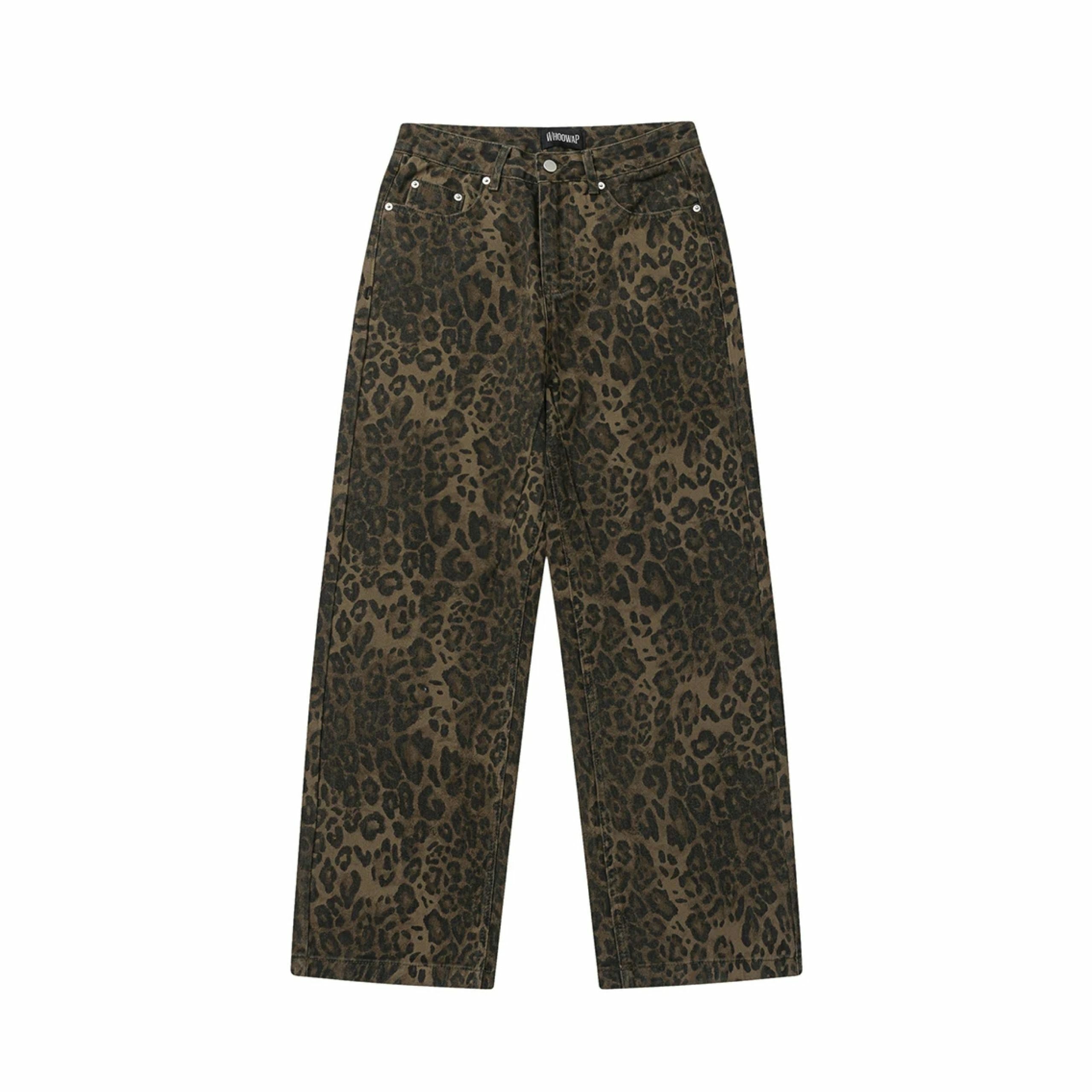 Leopard Print Jeans: Y2K Fashion Statement with Coquette Aesthetic and Grunge Style Leopard Print Jeans: Y2K Fashion Statement with Coquette Aesthetic and Grunge Style