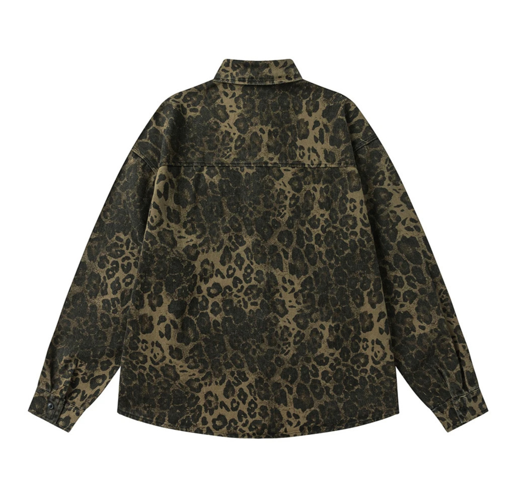 Leopard Print Overshirt - Y2K Fashion with Coquette Aesthetic Twist Leopard Print Overshirt - Y2K Fashion with Coquette Aesthetic Twist