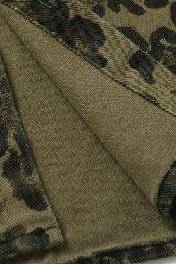 Leopard Print Overshirt - Y2K Fashion with Coquette Aesthetic Twist