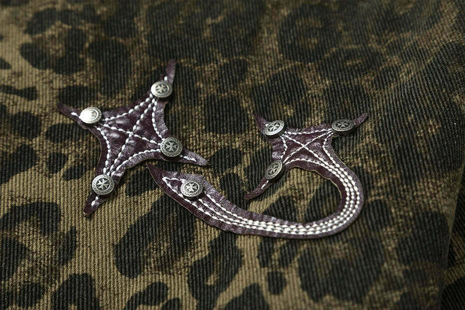 Leopard Print Overshirt - Y2K Fashion with Coquette Aesthetic Twist Leopard Print Overshirt - Y2K Fashion with Coquette Aesthetic Twist