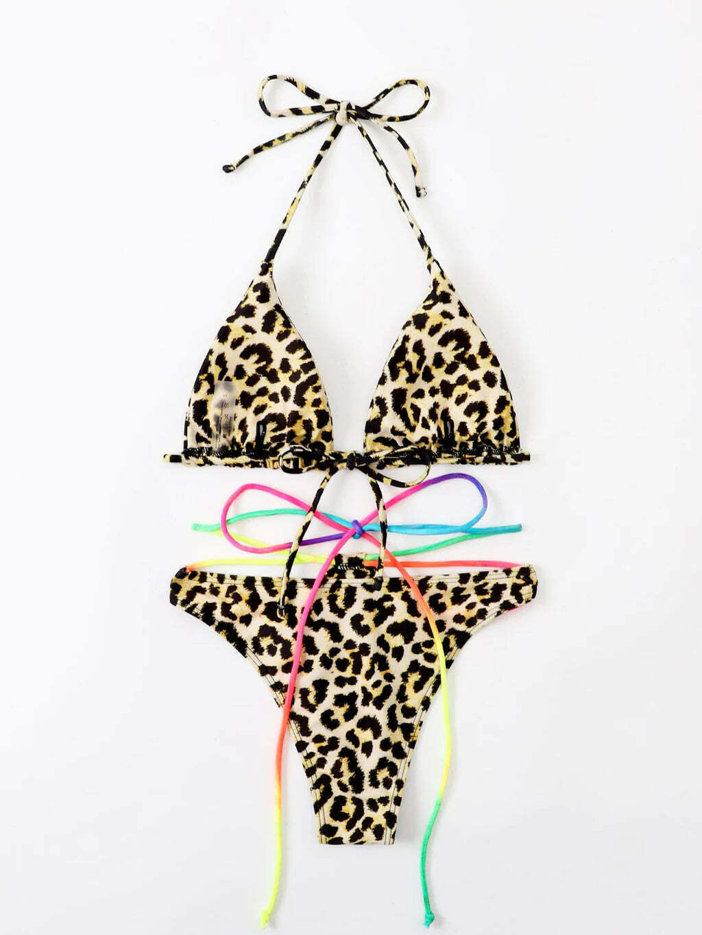 Leopard Print Swimsuit Bikini - Y2K Fashion Statement - Coquette Aesthetic with Leopard Print Swimsuit Bikini - Y2K Fashion Statement - Coquette Aesthetic with