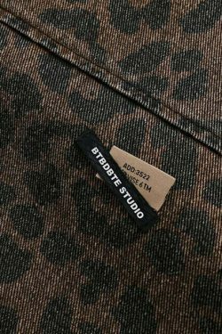 Leopard Print Trucker Jacket with Zipper - Y2K Fashion Statement for Women