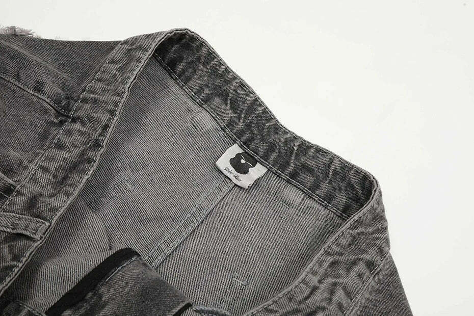 Lightning Star Patch Baggy Jeans - Y2K Fashion Statement with Unique Aesthetic Appeal Lightning Star Patch Baggy Jeans - Y2K Fashion Statement with Unique Aesthetic Appeal