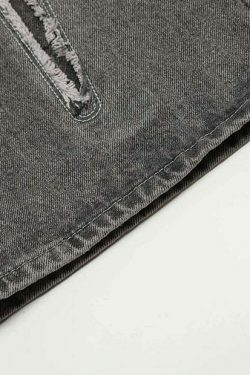 Lightning Star Patch Baggy Jeans - Y2K Fashion Statement with Unique Aesthetic Appeal