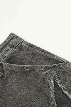 Lightning Star Patch Baggy Jeans - Y2K Fashion Statement with Unique Aesthetic Appeal