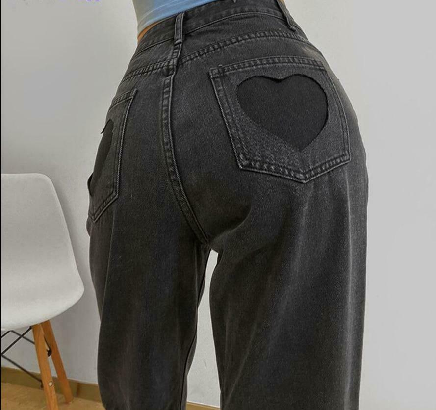 Love Bites Gradient Jeans - Y2K Fashion Statement with Coquette Aesthetic and Grunge Style Love Bites Gradient Jeans - Y2K Fashion Statement with Coquette Aesthetic and Grunge Style