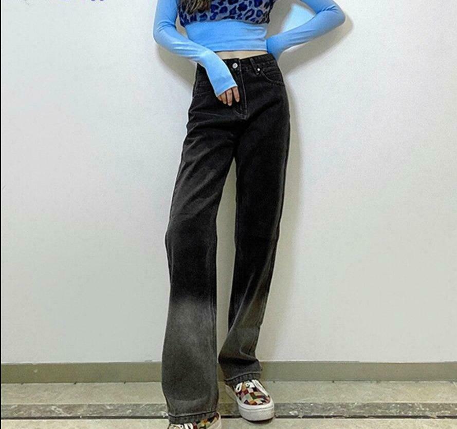 Love Bites Gradient Jeans - Y2K Fashion Statement with Coquette Aesthetic and Grunge Style Love Bites Gradient Jeans - Y2K Fashion Statement with Coquette Aesthetic and Grunge Style