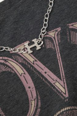 Love Flower Distressed Sleeveless Tee - Y2K Fashion Aesthetic Top for Women