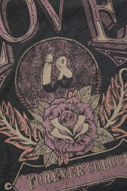 Love Flower Distressed Sleeveless Tee - Y2K Fashion Aesthetic Top for Women