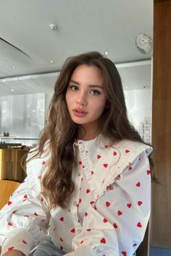 Love In The Air' Heart Print Shirt - Y2K Fashion Coquette Aesthetic Grunge