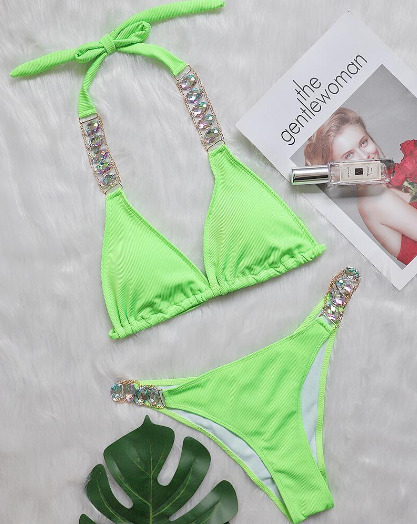 Luxury Diamond Swimsuit: Y2K Fashion Coquette Aesthetic Grunge Style Cute Tops