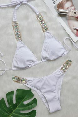 Luxury Diamond Swimsuit: Y2K Fashion Coquette Aesthetic Grunge Style Cute Tops