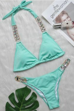 Luxury Diamond Swimsuit: Y2K Fashion Coquette Aesthetic Grunge Style Cute Tops