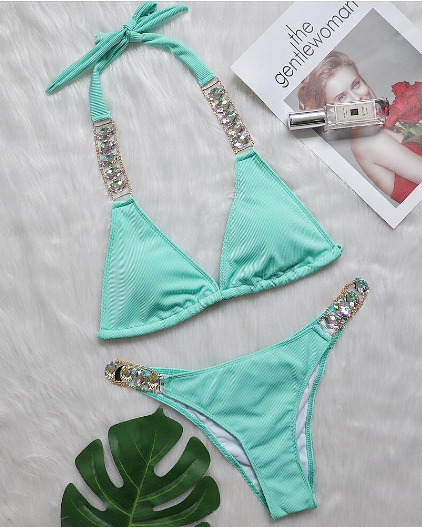 Luxury Diamond Swimsuit: Y2K Fashion Coquette Aesthetic Grunge Style Cute Tops