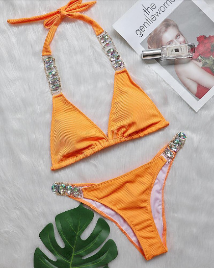 Luxury Diamond Swimsuit: Y2K Fashion Coquette Aesthetic Grunge Style Cute Tops