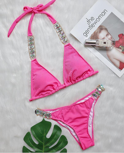 Luxury Diamond Swimsuit: Y2K Fashion Coquette Aesthetic Grunge Style Cute Tops