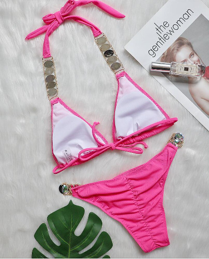 Luxury Diamond Swimsuit: Y2K Fashion Coquette Aesthetic Grunge Style Cute Tops