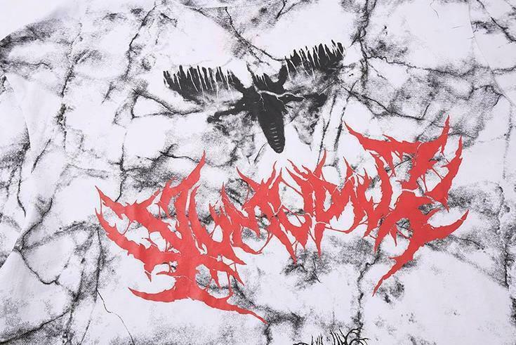 Marbled Death Metal Graphic Tee - Y2K Fashion Aesthetic Shirt for Women Marbled Death Metal Graphic Tee - Y2K Fashion Aesthetic Shirt for Women