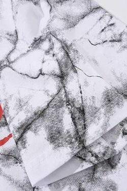 Marbled Death Metal Graphic Tee - Y2K Fashion Aesthetic Shirt for Women