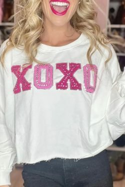 Marshmallow Dream Embroidered Pullover - Coquette Aesthetic Y2K Fashion for Women