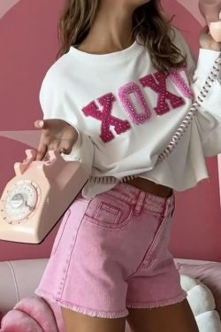 Marshmallow Dream Embroidered Pullover - Coquette Aesthetic Y2K Fashion for Women