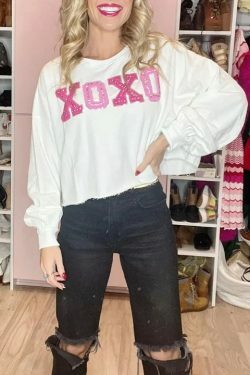 Marshmallow Dream Embroidered Pullover - Coquette Aesthetic Y2K Fashion for Women