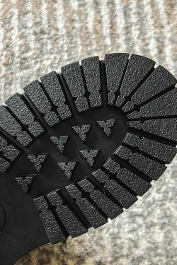 Matte Black Chunky Lace-Up Boots for Y2K Fashion Enthusiasts